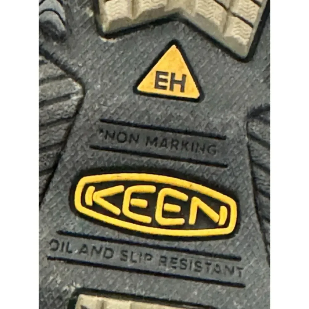 Keen Utility Flint II Soft Toe Work Shoes Mens 8 D Brown Slip Resistant EH